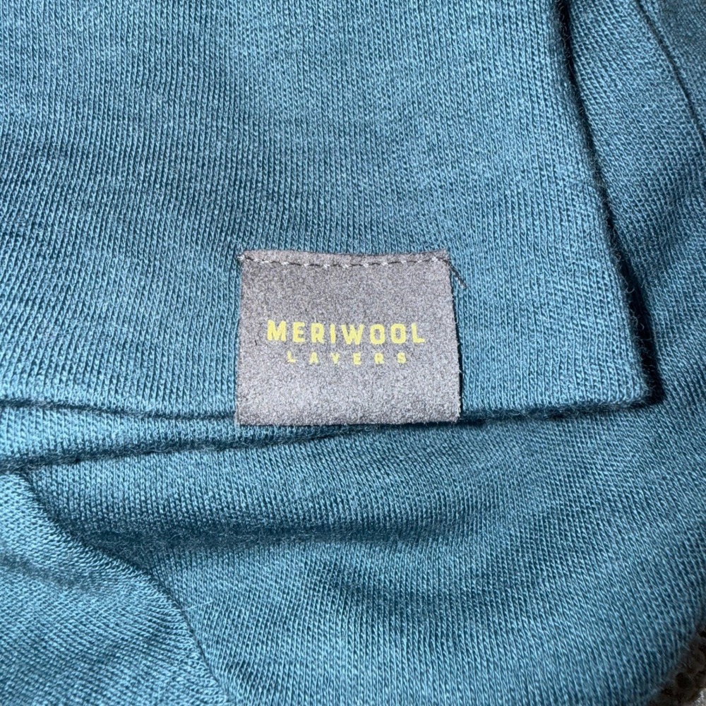 Meriwool Layers Beanie Unisex OS Teal Excellent 100% Superfine Merino Wool Hat - Picture 5 of 5